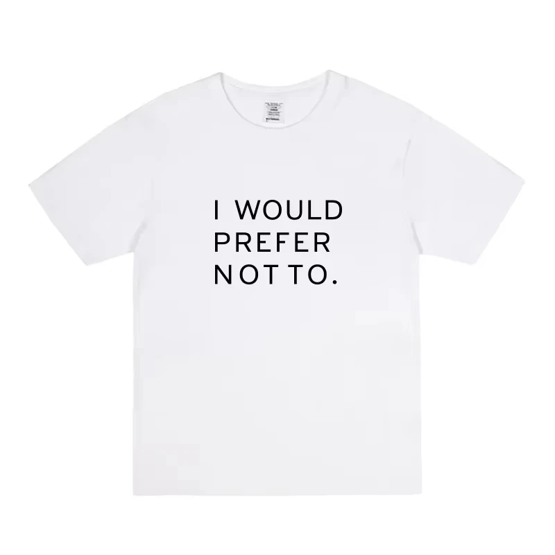 

Philosopher Zizek Same I Would Prefer Not To Print Graphic T-shirt Men's and Women's Short-sleeved T-shirt Men's Clothing Street