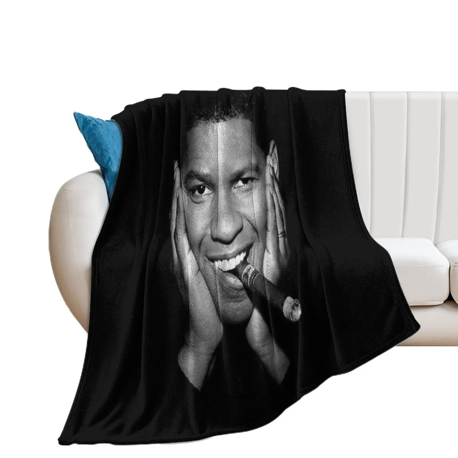 

Denzel Washington Throw Blanket Cute Soft Plush Plaid Blankets