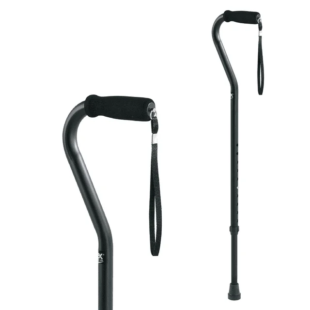

Carex Bastón Para Caminar Ajustable Con Agarre Acolchado, Negro, 29"-38"