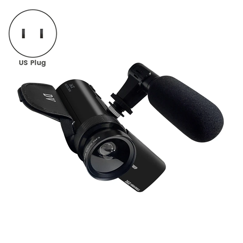DV Video Recorder Camcorder Audio Recording With Microphone Digital Zoom Video Camera Machine For Recording Vlogs