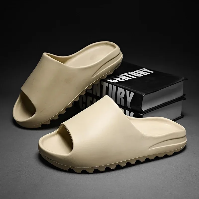 Women's Slippers EVA Soft Thick Soled Summer Fashion Slippers & Men's Yeezys Slides Beach Sandals