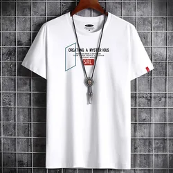 2022 Newest Anime T Shirt for Men Clothing Fitness Black O Neck Man T-shirt For Male Oversized S-6XL New Men T-shirts Goth Punk