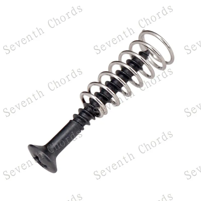 30 sztuk/partia srebrna gitara Humbucker pojedyncza cewka przetworniki wysokość montażu śruby sprężyny akcesoria gitarowe