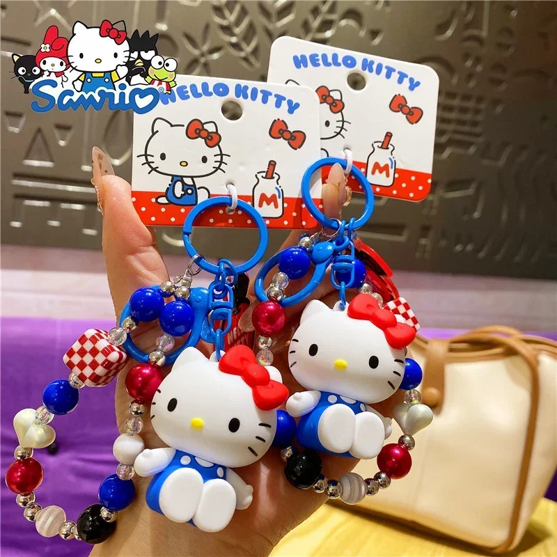 

Sanrio Hello Kitty Keyring Fashionable Backpack Pendant Cartoon Childrens Toy Portable Charm Decoration Children's Birthday Gift