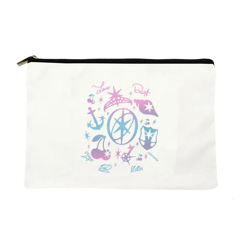 Kpop Katseye World Tour Makeup Bags Fashion Foldable Storage Bag Travel Organizer Bags Lightweight Travel Bags Women's Fan Gift