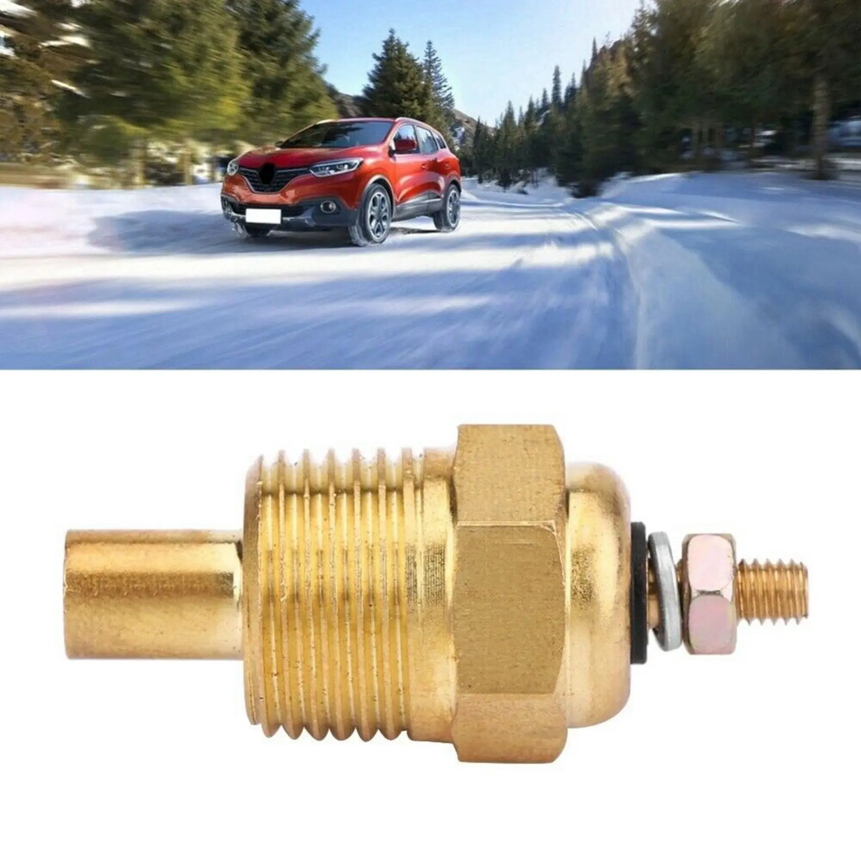 2X Golden Water Temperature Sensor Replace For Mercury Mercruiser 806490T Sierra 18-5897 Mallory 9-42400-T61C