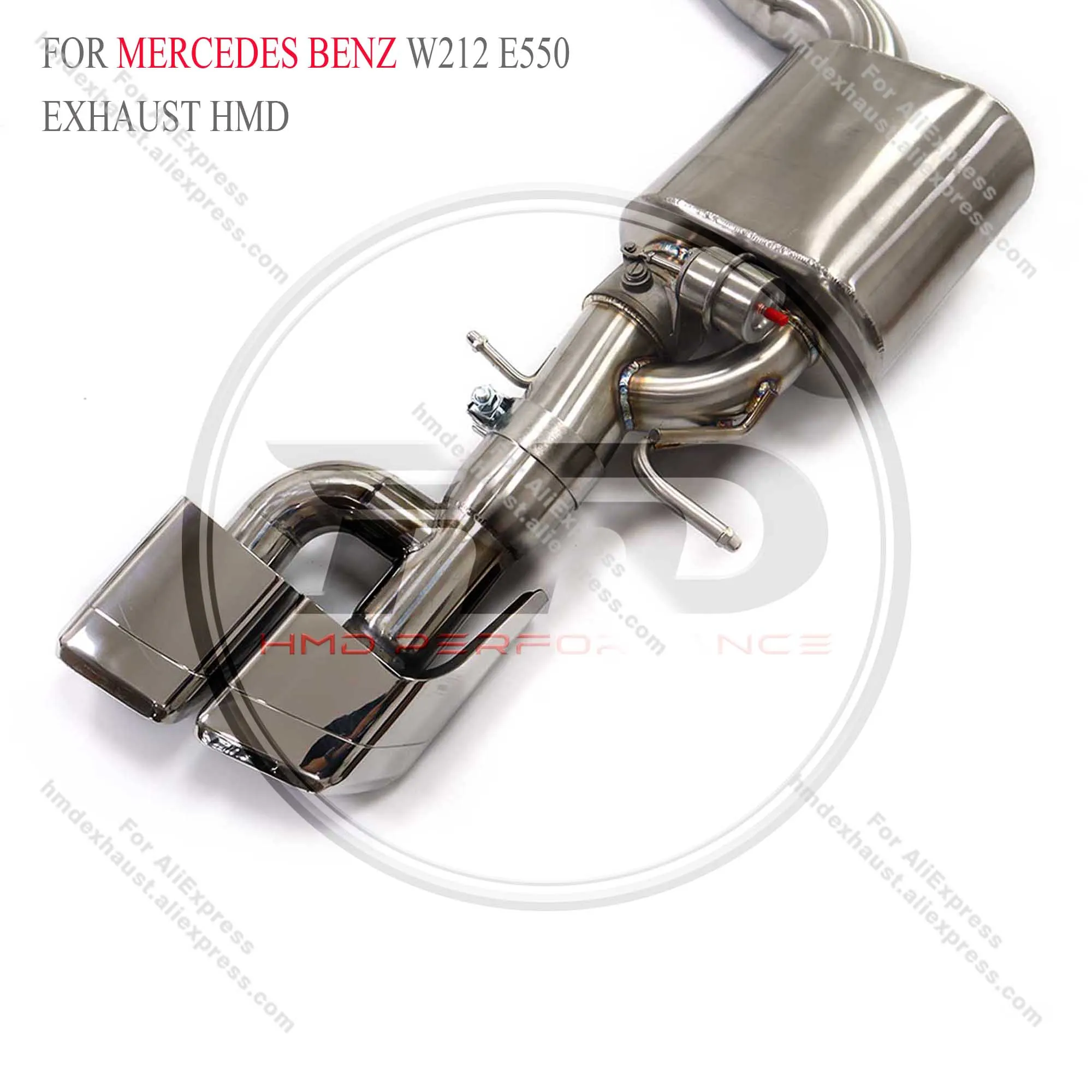 

HMD Stainless Steel Exhaust System Catback For Mercedes Benz E550 W212 High Flow Performance Racing Pipe