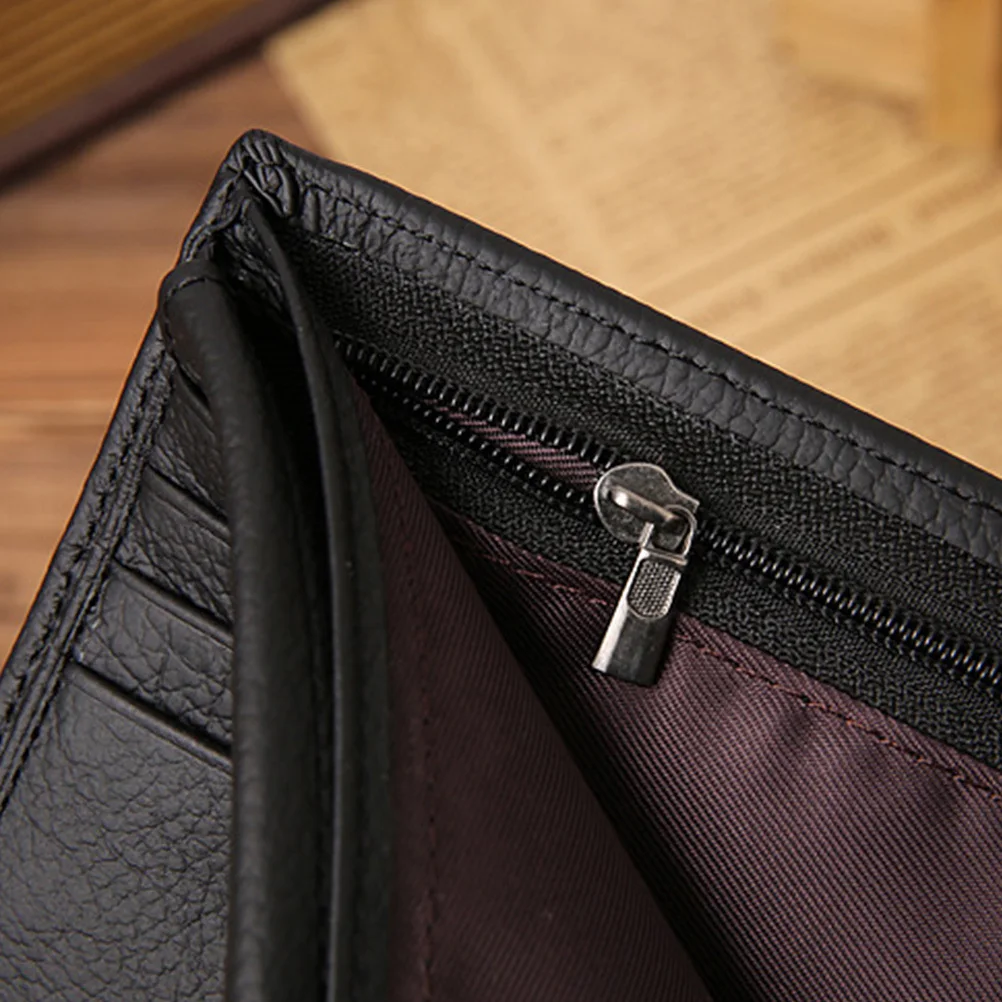 

Men Wallet Short Coin Purse Black Credit Card Holder Portable Pack Pocket for Coins Cash Keys Daily Use