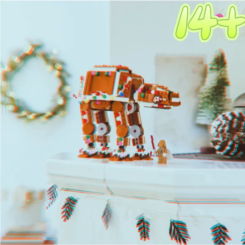 697pcs 2026 New Motorized At-at Walker Building Blocks Interstellar Conflict Battle Model Diy Assembly Desktop Display Ornament