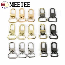 10/30Pcs 13-19mm Metal D Ring Hook Swivel Lobster Buckles Trigger Clip Clasp Bag Webbing Strap Belt Hanger Sewing Accessories