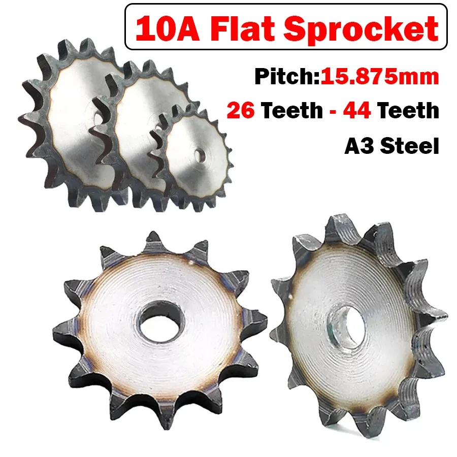 

Плоские звездочки цепного привода 10 А, от 26 до 44 зубьев, 5/8 дюйма (15,875 мм) для роликовой цепи № 50, 1 шт.