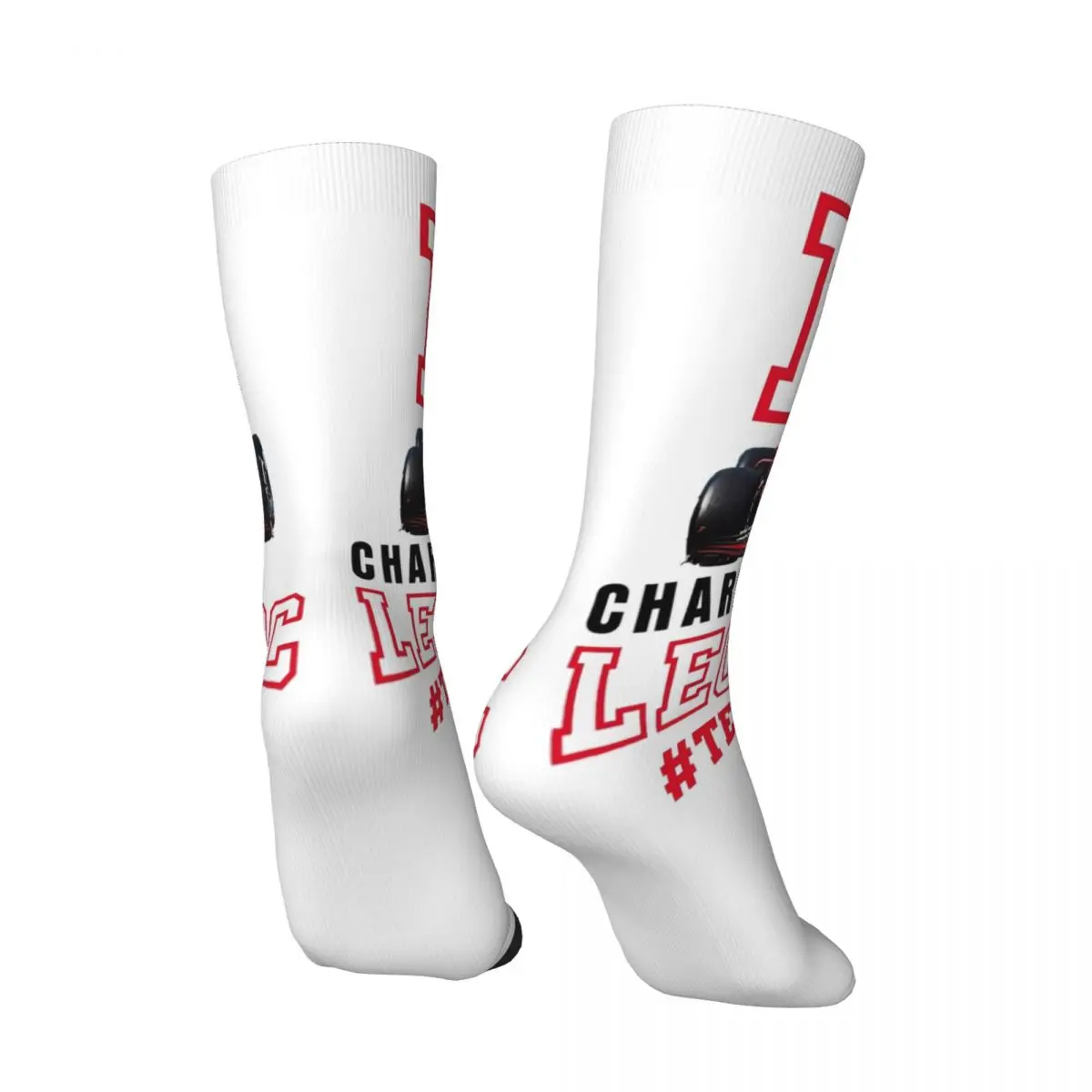 Charles Leclerc F1 Racer accessori uomo donna calzini compressione auto da corsa grafica calzini medi confortevole migliore Idea regalo