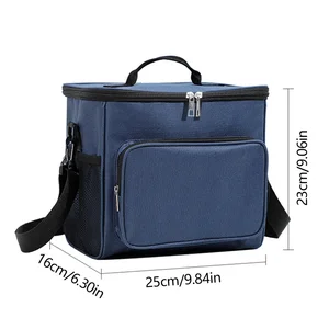 Büro-Kühlschrank-Lunchbox, tragbare Lunchbox, Thermalbox der Lebensmittel, langlebiger, verstellbarer Schultergurt, isoliertes Zmt-Zmt-Gehäuse 12 Hauptverkaufsbox mit Thermaltasche - №5