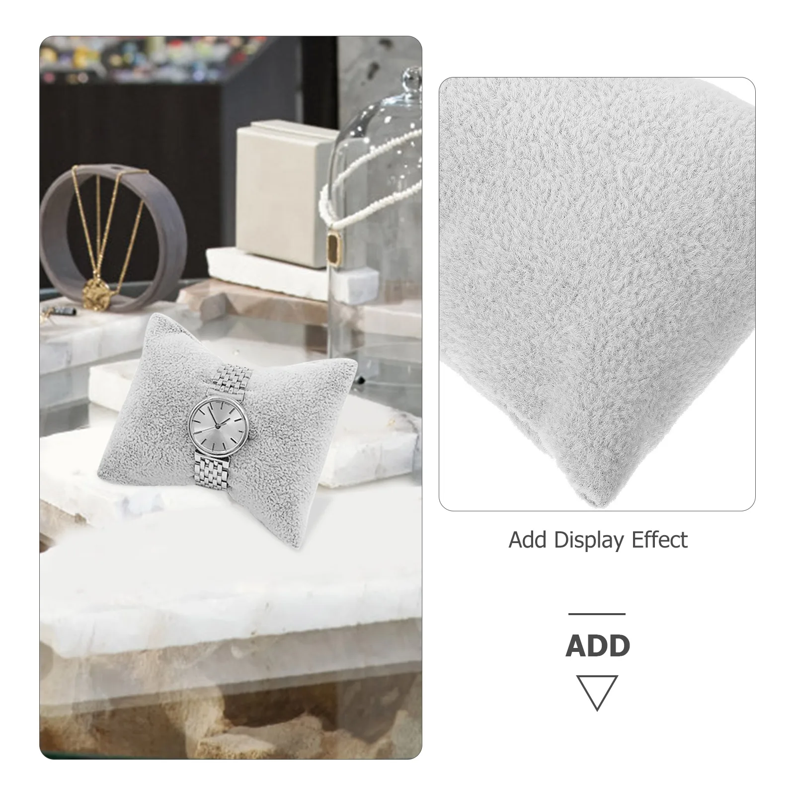 

4Pcs Watch Display Pillow Soft Square Cushions Bracelet Display Jewelry Pillow Holder for Watch Storage Bracelet Pillows