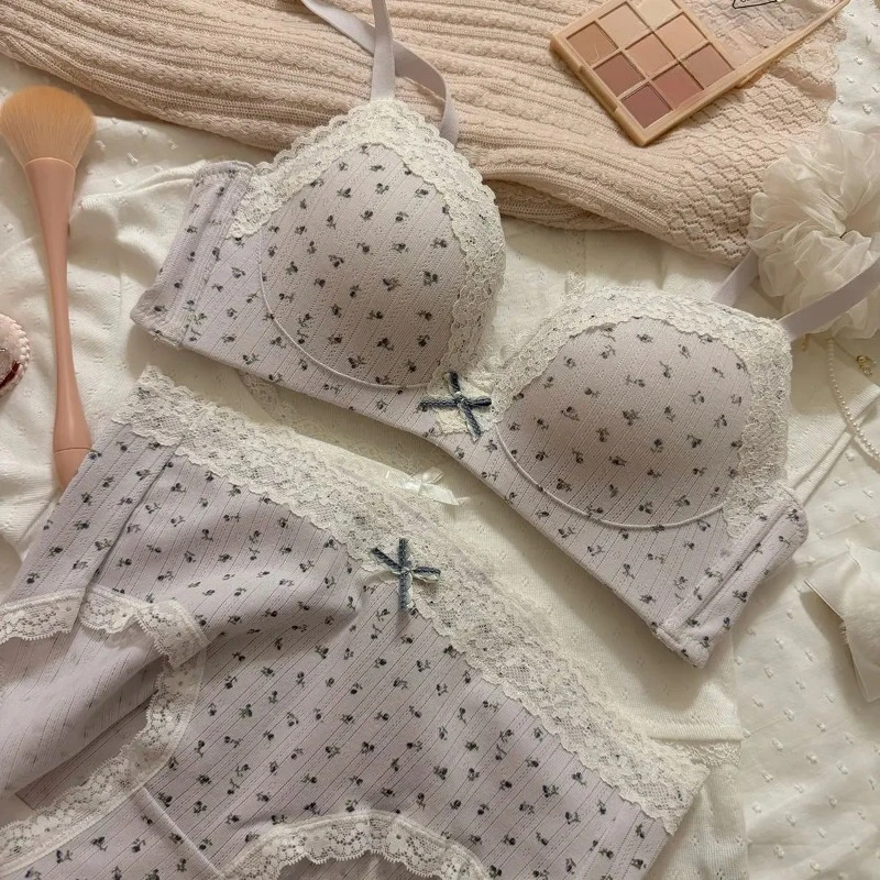Conjunto de sujetador floral d - Cotton Bra Everyday reseña y precio