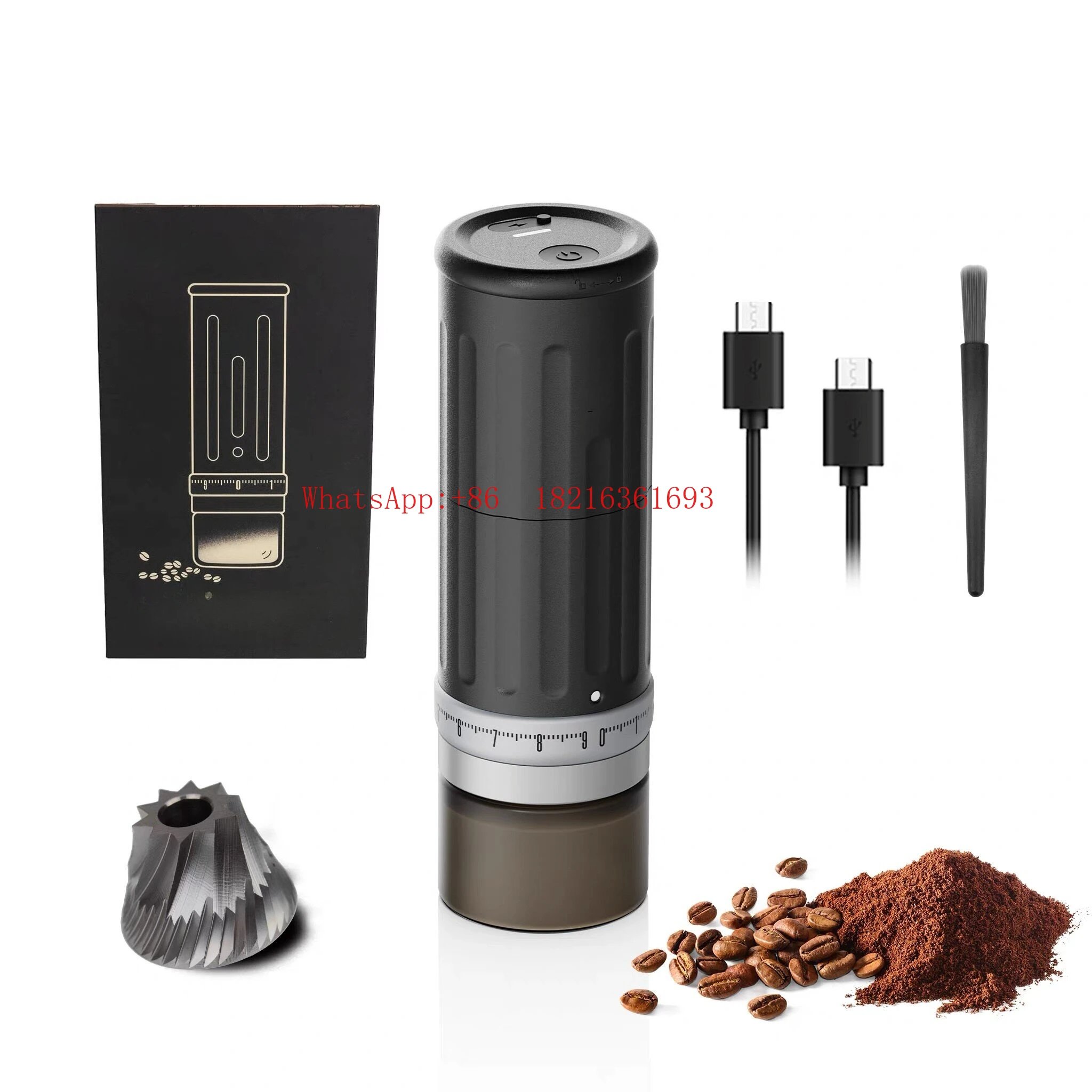 

Portable Electric Bean Grinder Small All-round Household Outdoor Coffee Bean Grinder