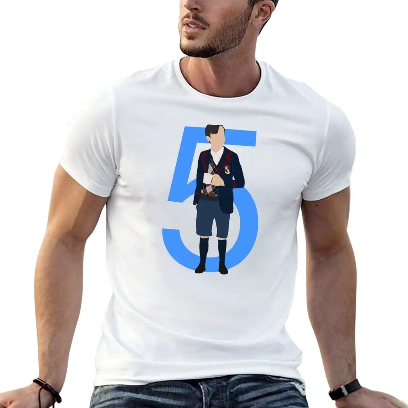 

Five Hargreeves T-Shirt man t shirt luxury t shirt man cotton T-Shirt