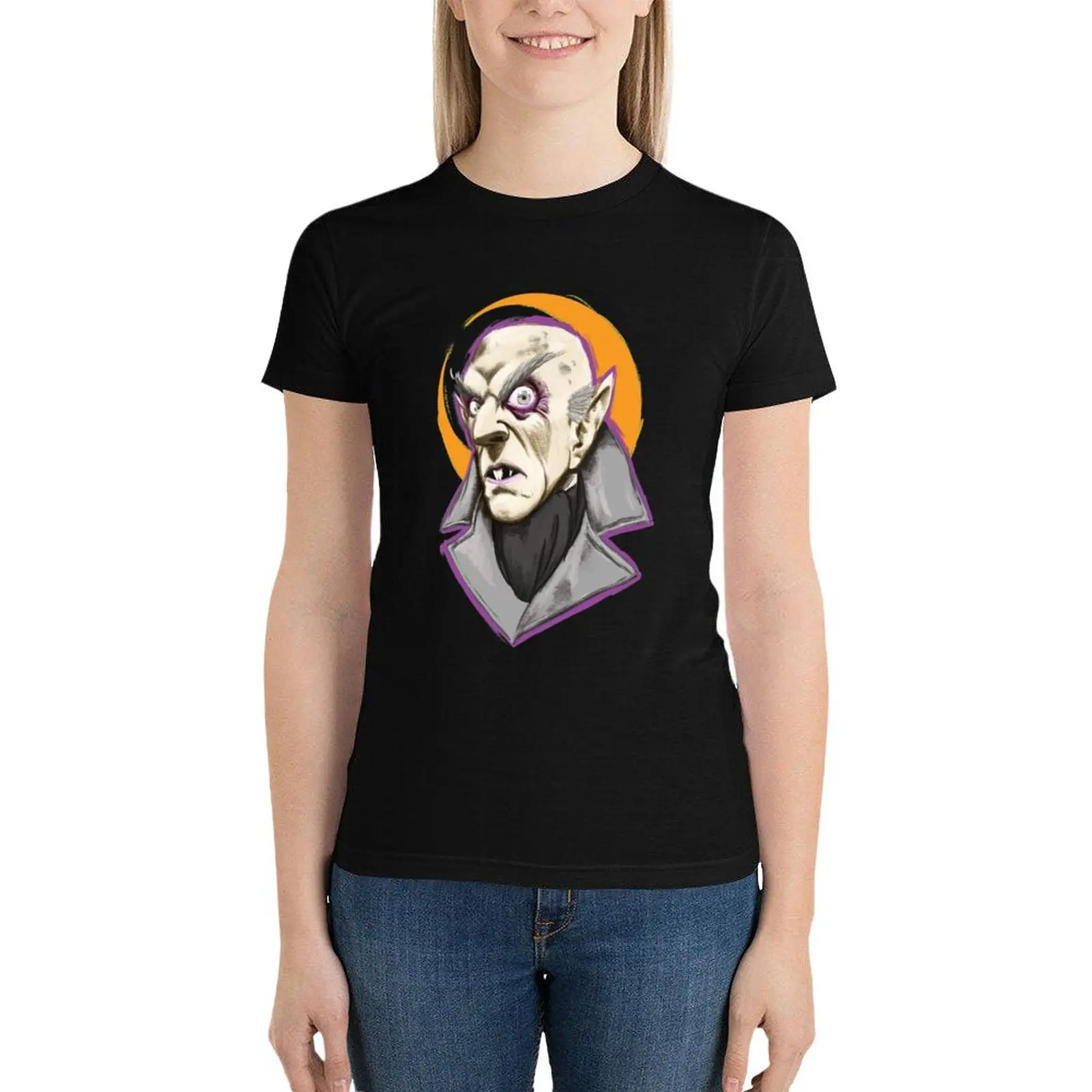 Nosferatu T-Shirt cute tops female fashion woman blouse 2024