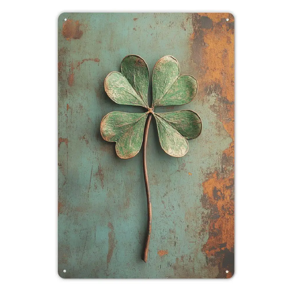 Vintage Rustic Aluminum Wall Art 12x16 Inch Waterproof Durable Metal Sign For Home Bar Cafe Garage Decor