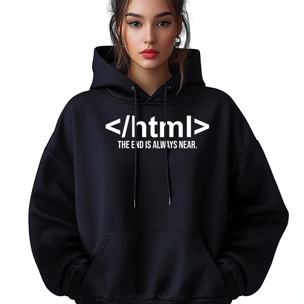 Programmer Coding The End Is Always Near It Computer White Hoodie Men Mens Designer Clothes Mother's Day