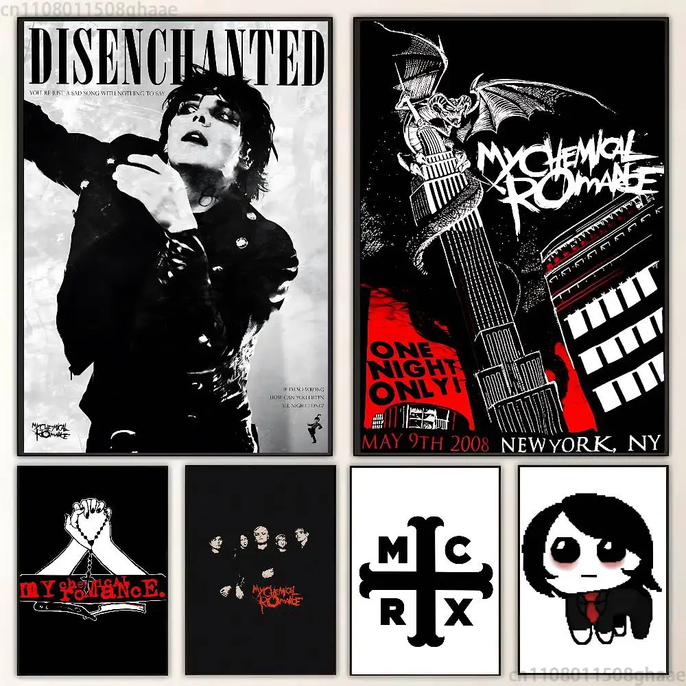 

My Chemical R-Romance Artists Canvas Painting for Living Home Decor Poster Fans Gifts-unframed