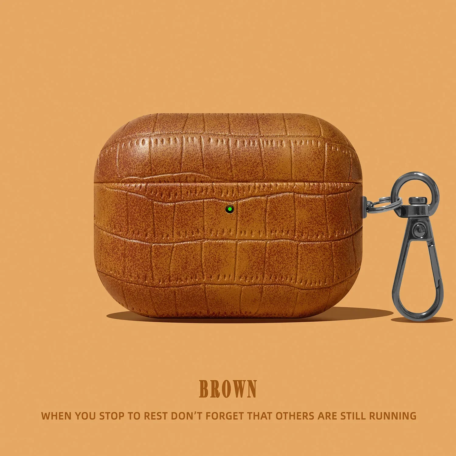 Crocodile Pattern Leather Earphone Case for Airpodsp5 Luxury Fashion Portable Protective Earphone Storage Bag Earphone Cover