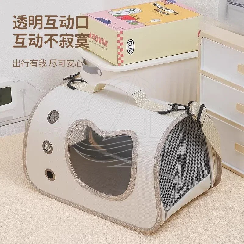 Large Capacity Pet Carrier Backpack, Space Capsule Design, Stress Relief for Cats and Dogs Outdoor Travel view 2