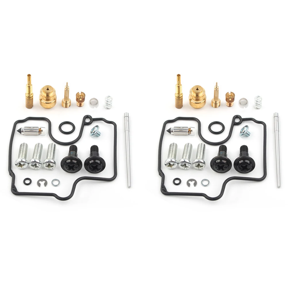 2Sets Motorbike Carburetor Car Rebuild Repair Kits Gaskets Jets For Suzuki SV650 SV650S 1999 2000 2001 2002