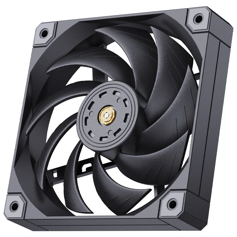 

120 мм ШИМ без светодиодов с высоким воздушным потоком, бесшумный пластиковый корпусный вентилятор, оптимизированный для компьютерного воздушного потока