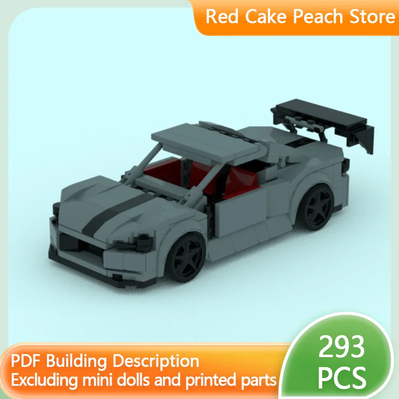 

Модель скоростного гоночного автомобиля MOC, строительные кирпичи BRZ, гражданский спортивный автомобиль, модульная технология, детские праздничные подарки, сборка игрушек, костюм