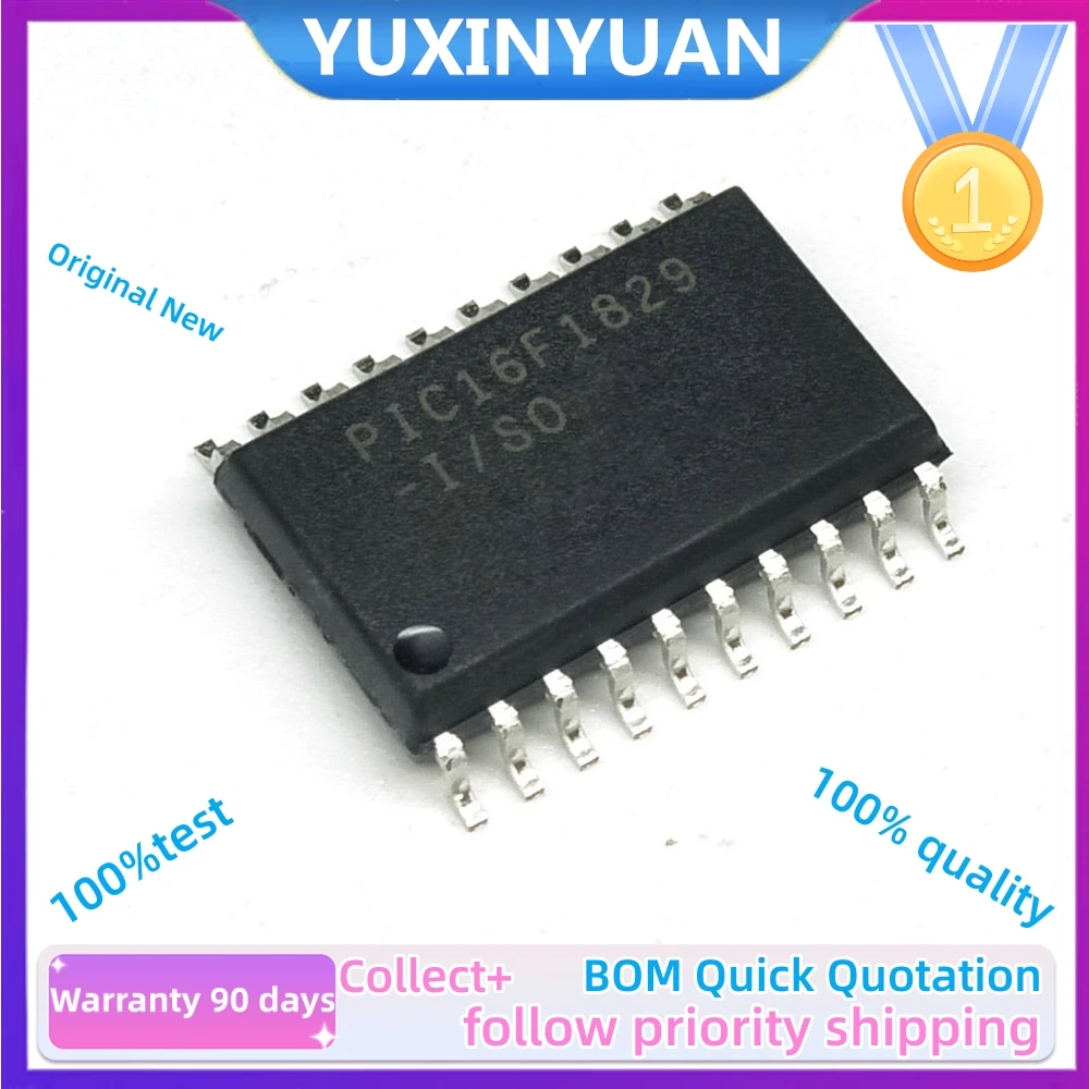 1PCS  PIC16F1829-I/SO SOP20 PIC16F18346-ISO PIC16F18345-ISO PIC16F1709-ISO  IC LCD CHIP IN STOCK IC MCU 8BIT 14KB FLASH 20SOIC