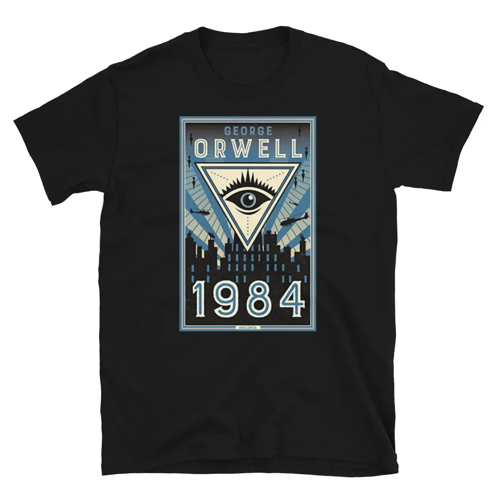 George Orwell 1984 Big Brother Printed T-Shirt Cotton Tees Short Sleeve T Shirt O-Neck Clothing SummerUnisex T-shirts for Men Wo