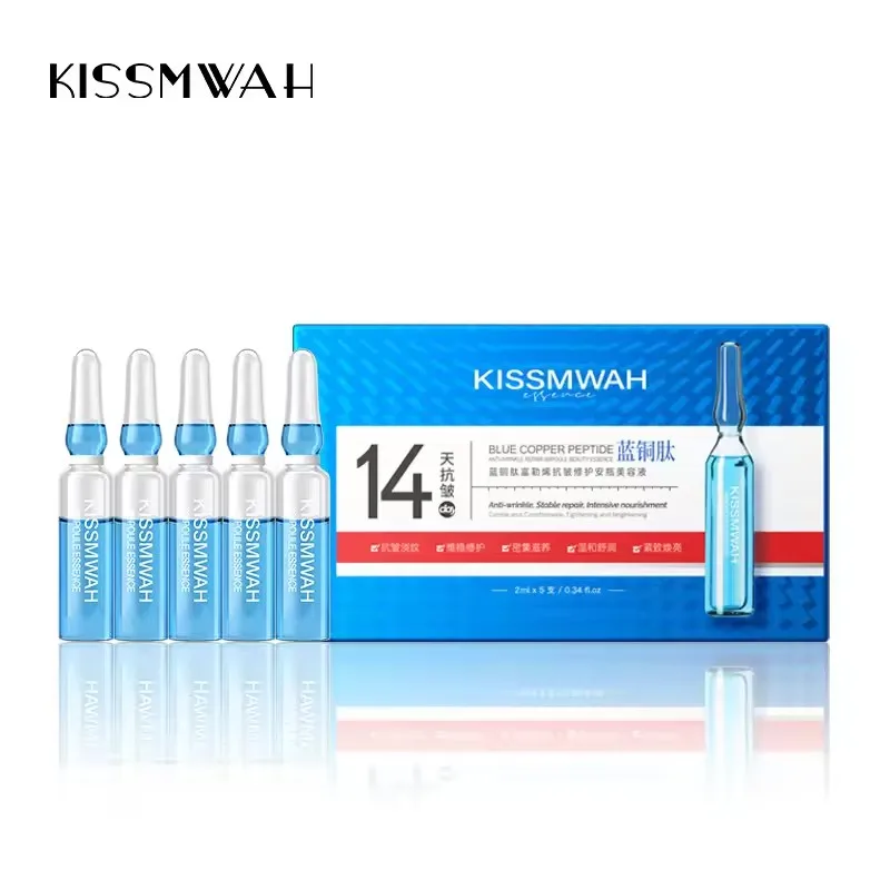 

Blue Copper Peptide Fullerene Moisturizing Firming Lifting Nourishing Ampoule Beauty Liquid Facial Essence Original Liquid