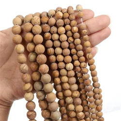 Natural Stone Beads Matte Wood stone beads For Jewelry Making DIY Bracelet 4 6 8 10mm