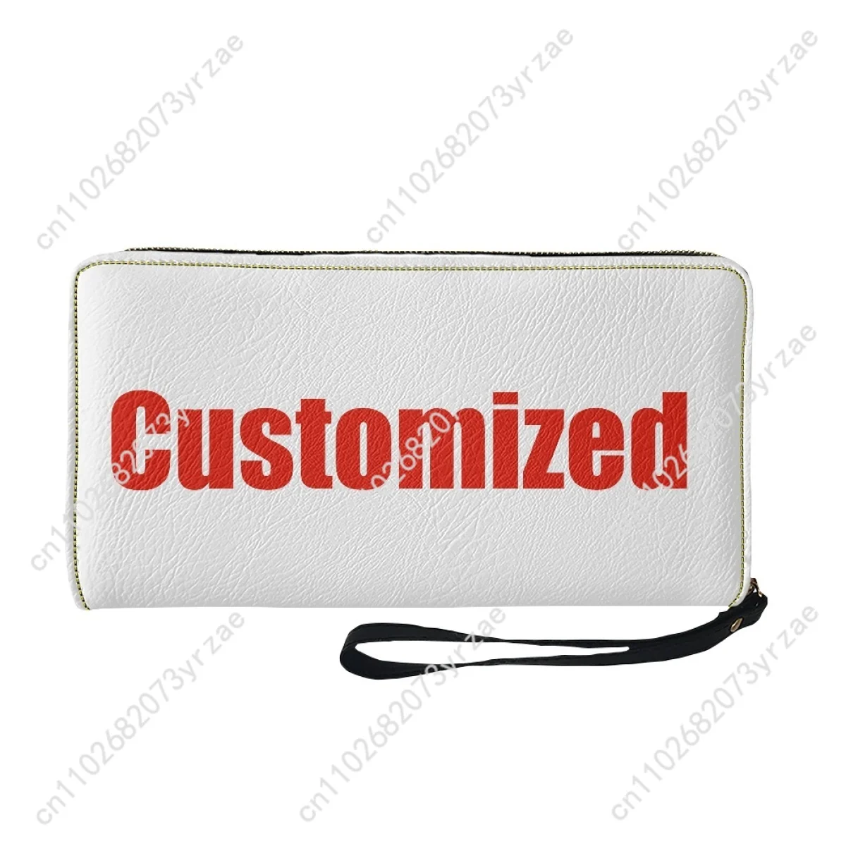 Slayer Wallet Mens Womens Teenagers Zipper Long Wallet Double Print Commuter Personalized Photo Text Customized Portable Wallets