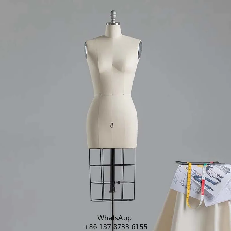 Sewing Tailor Female Dress Form Torso Sewing Mannequin Dressmaker Adjustable Base Dress Form Mannequin For Sewing