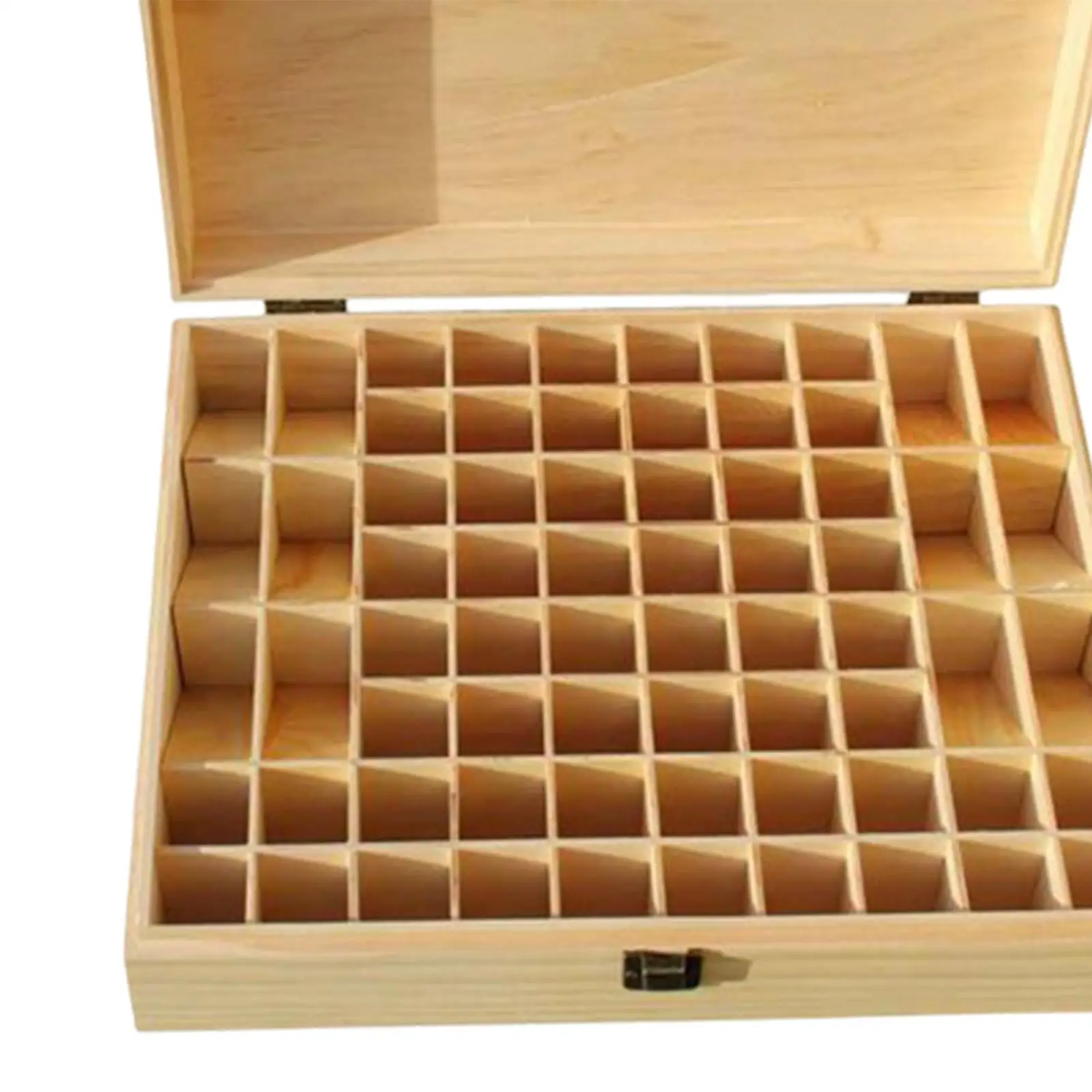 68 Grid Essential Oil Box Storage Box Creative Multi-Grid Solid Wood Cosmetics Jewelry Storage Box Wooden Gift Essential Oil Box