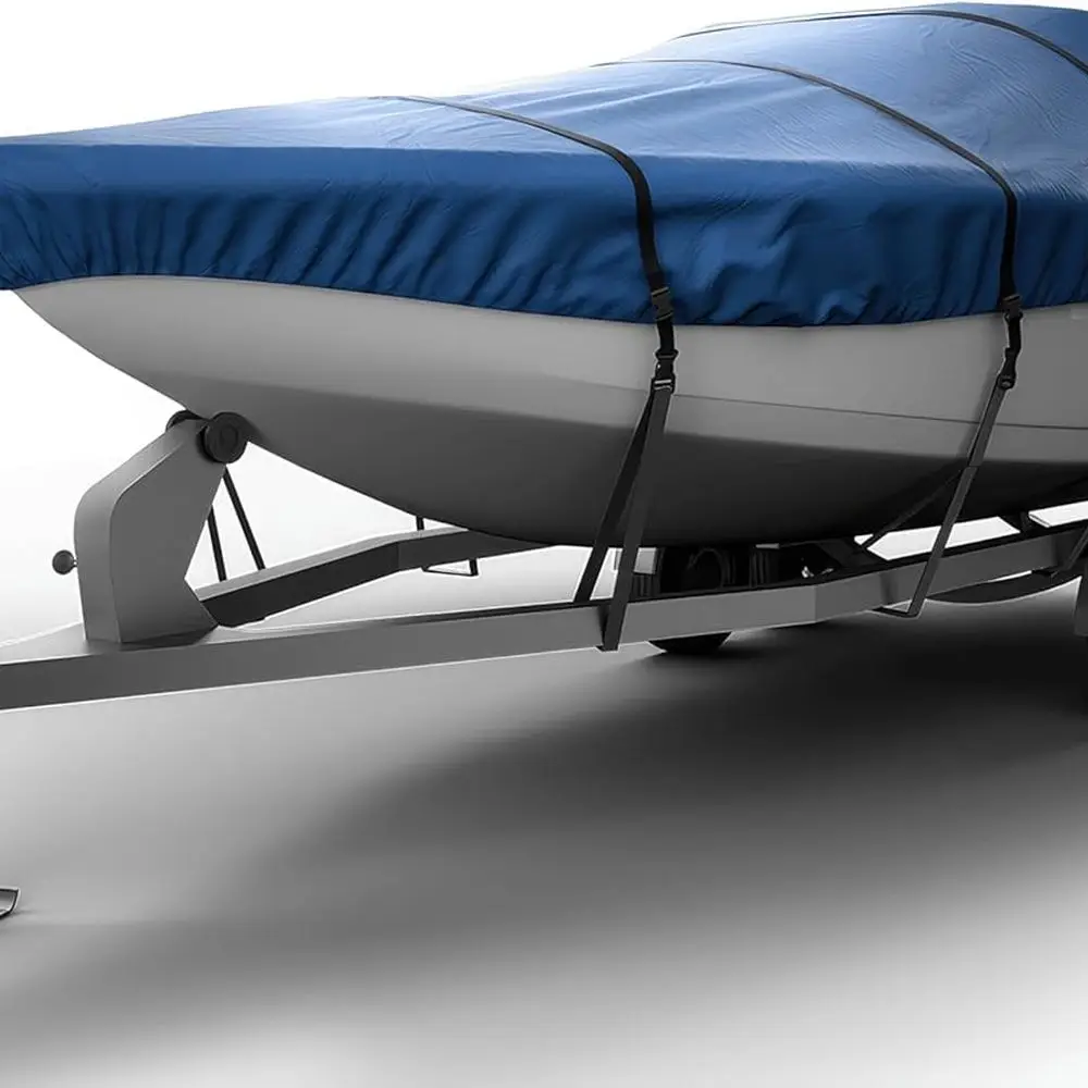 

Waterproof Marine-Grade Cover for 20'-22' L & Up to 106 W, Heavy-Duty & UV-Resistant, Ideal for Bass Boats, V-Hull, Fishing & Ru
