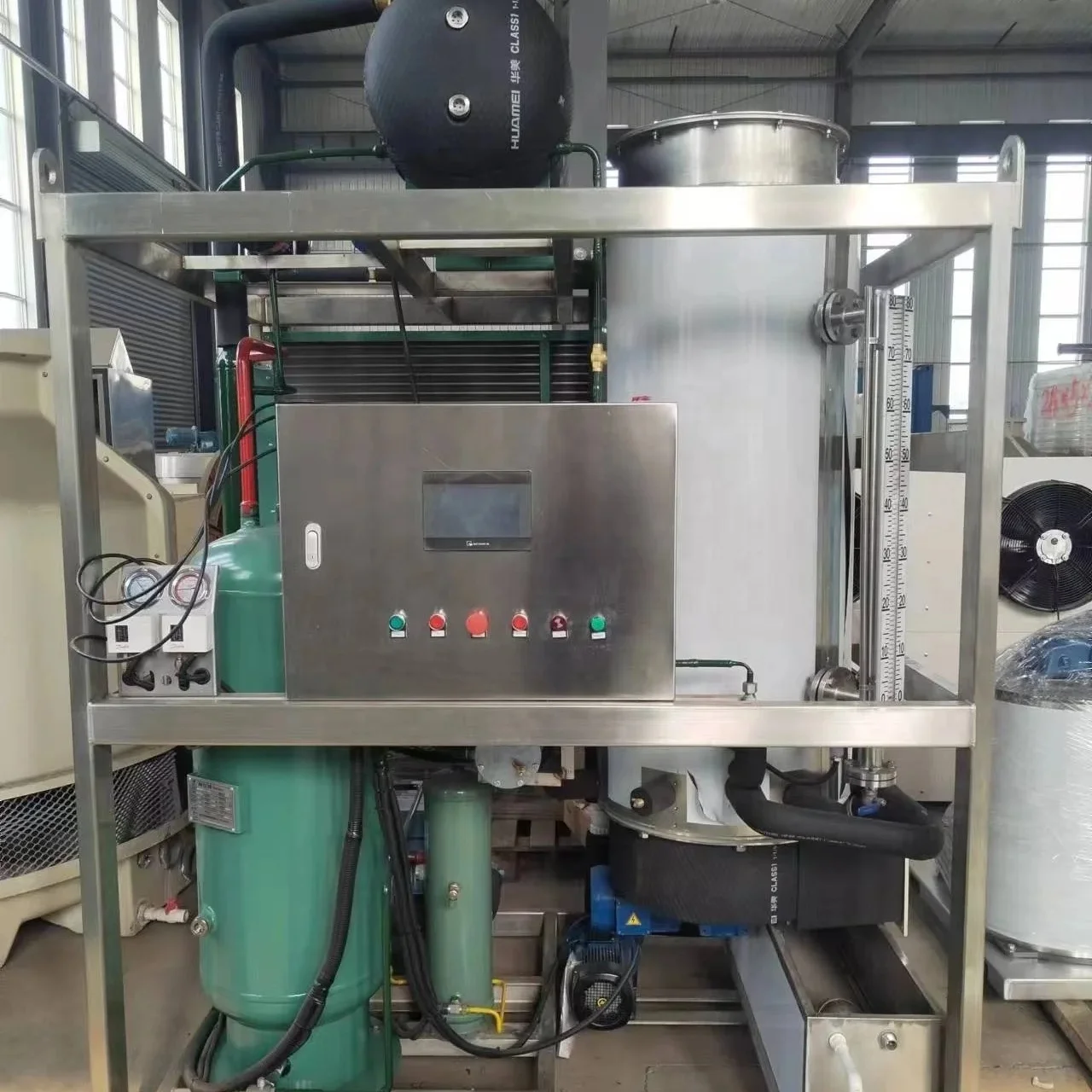 best price CE approved 1T/2T/3T ice tube ice machine industrial ice cube machine for producing edible crystal ices