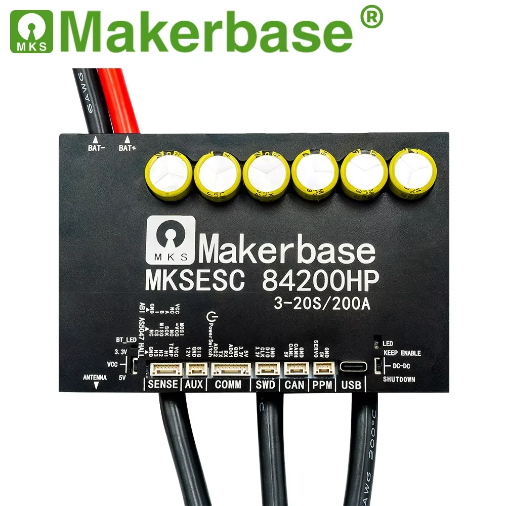 Makerbase VESC 84200HP 84V 200A High current With Alu PCB Based on VESC For E-Foil Fight Robot SurfboardAGV Robot