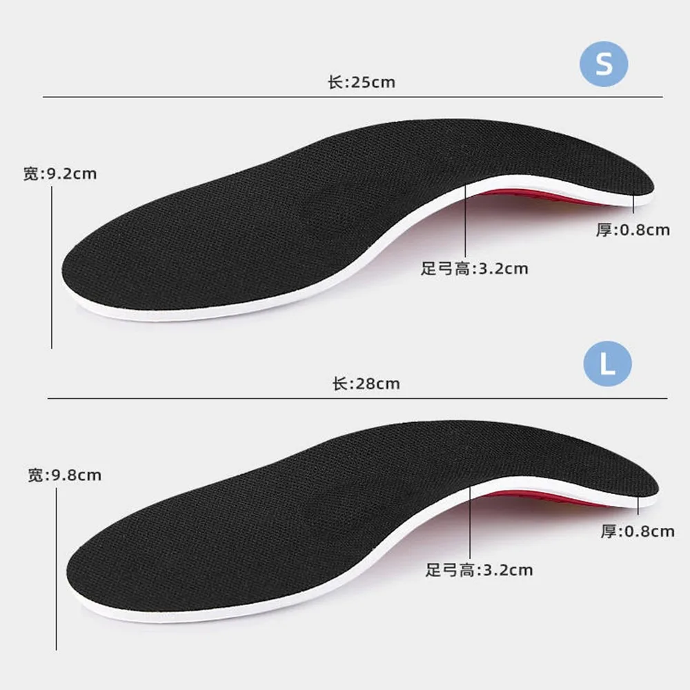 5Pair Orthotic Insole Arch Support Flatfoot Orthopedic Insoles for Feet Ease Pressure of Air Movement Damping Cushion Padding