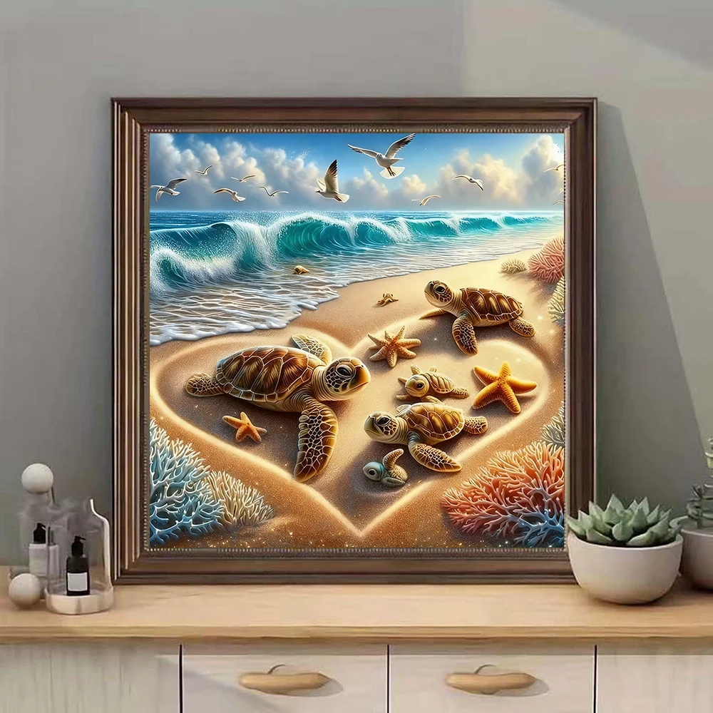 

500/1024PCS Paper Jigsaw Puzzles Small Animals on The Beach Puzzle Modern Leisure Home Decor Gift