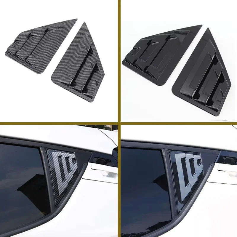For Toyota C-HR CHR 2016-2023 Rear Window Cover Stickers Triangular Shutter Trim Car Accessories