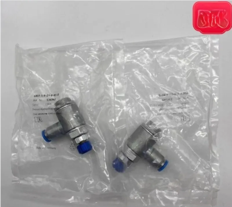 One-way throttle valve GRLA-3/8-QS-6-8-10-RS-D 534341 534342 534343
