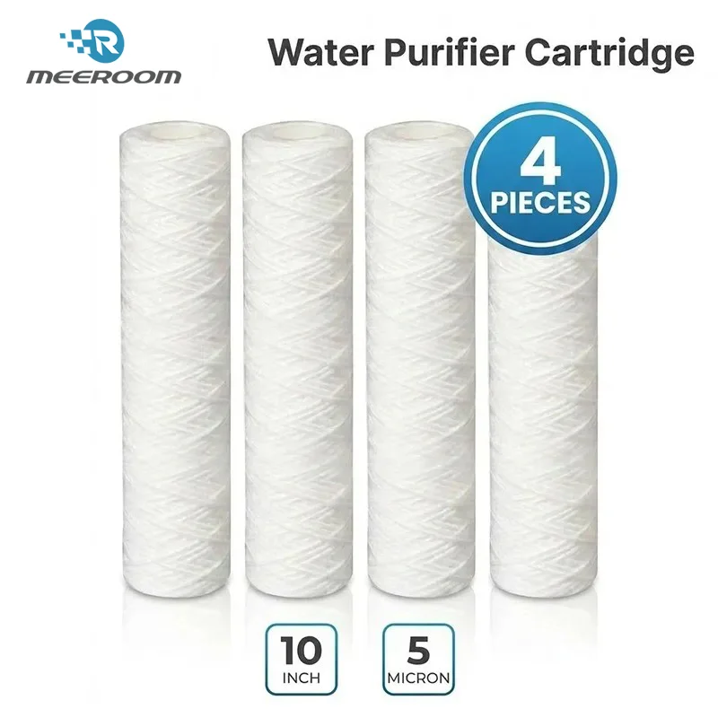 4-pieces-pp-string-wound-sediment-filter-10-inch-5-micron-25x10-universal-replacement-cartridge-for-ro-water-purifier-system