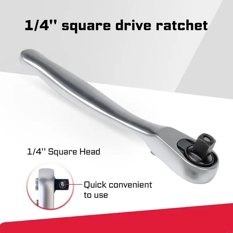 

Professional 72 Tooth 1/4Inch Drive Ratchet Wrench& Bit Holder Set For Car Motorcycle Maintenance D7YA