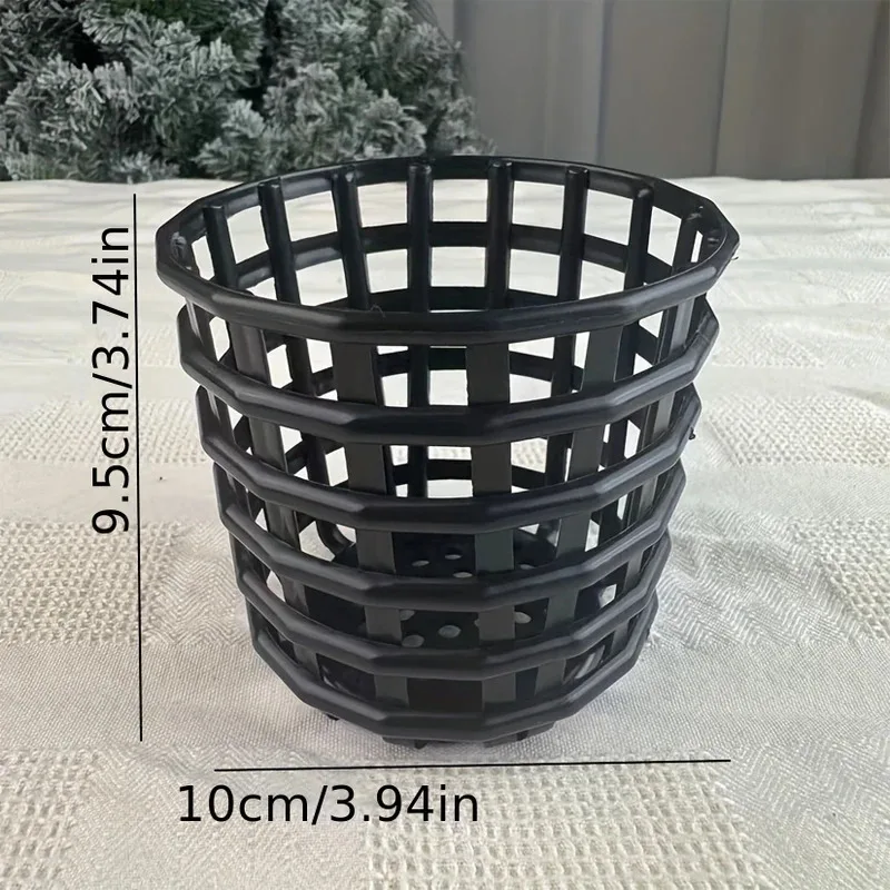Modern Bathroom Kitchen Storage Basket Open Toothbrush Compartment White Black for Vanity Countertop