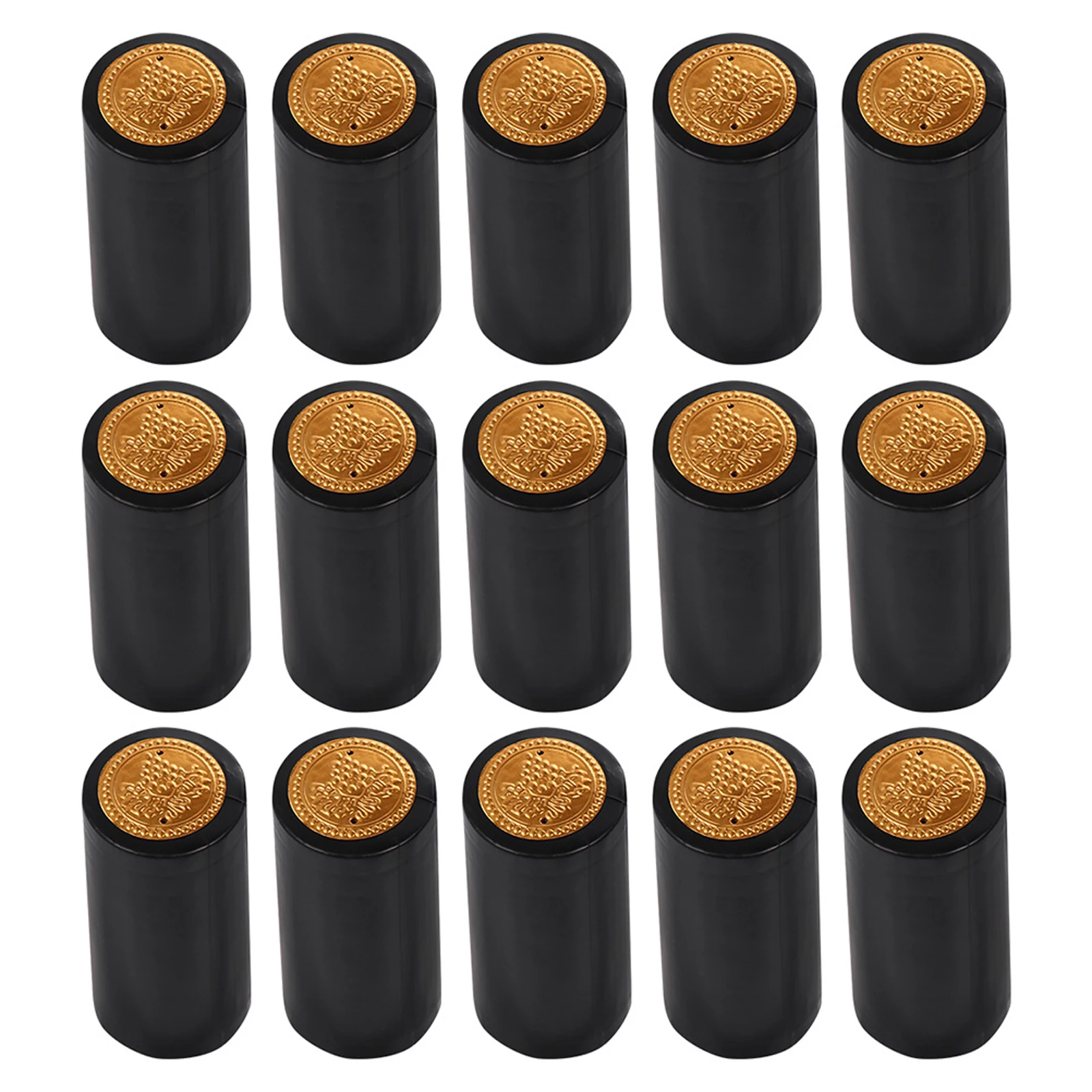 

50pcs Heat Shrink Capsules Premium Plastic Wine Sealing Caps Easy Open Tear-Off Tabs For Wine Bottles Bottle Tops Shrink Wraps
