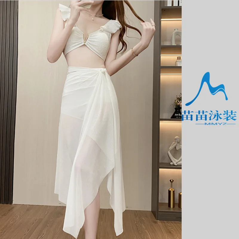

[Muse Advent] bikini split 3pcs fairy girl sexy Internet celebrity vacation swimsuit