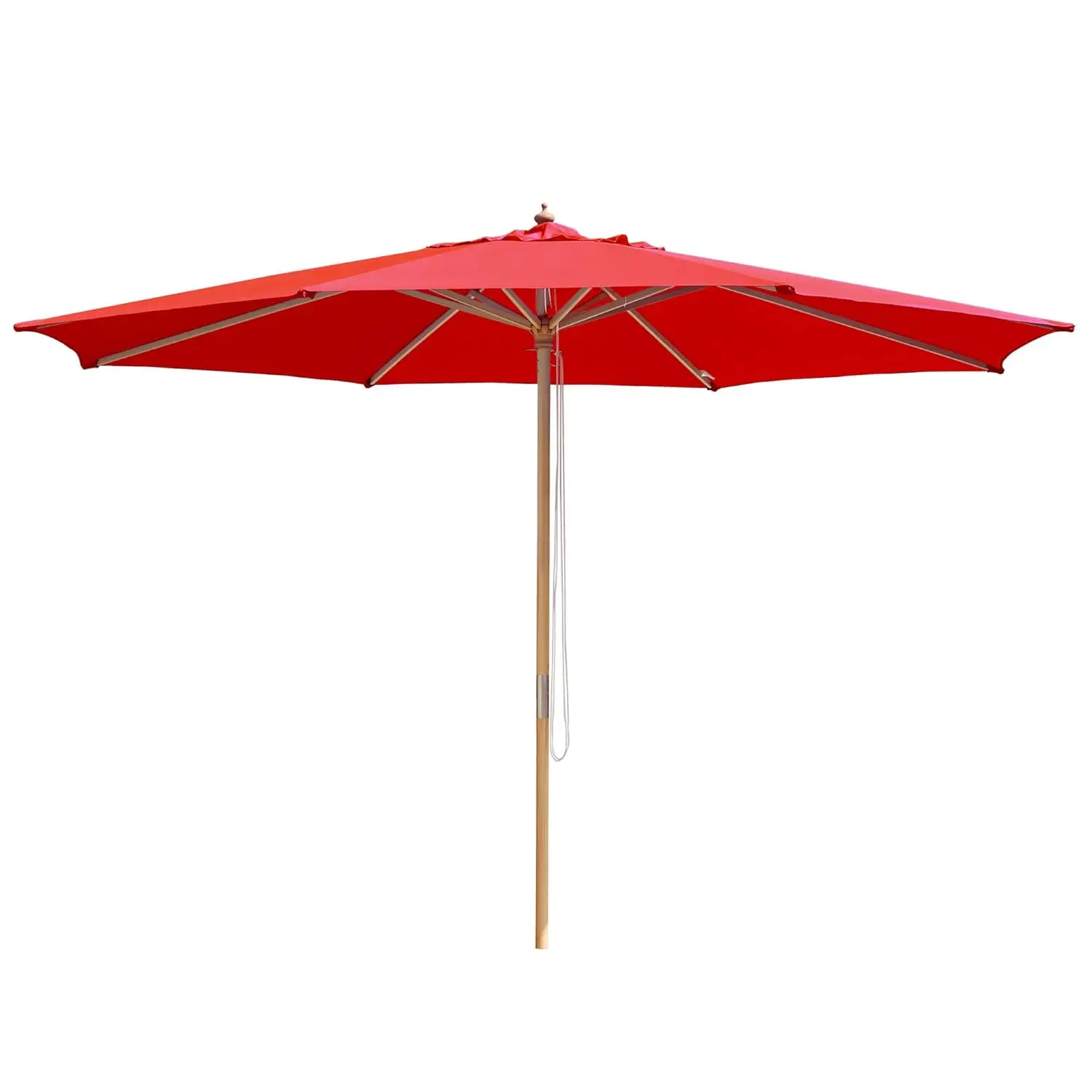 

Solid Wooden Outdoor Patio Umbrella for Market Garden Yard Beach for Sand Deck Cafe Bistro Table Poolside Wedding, Customized